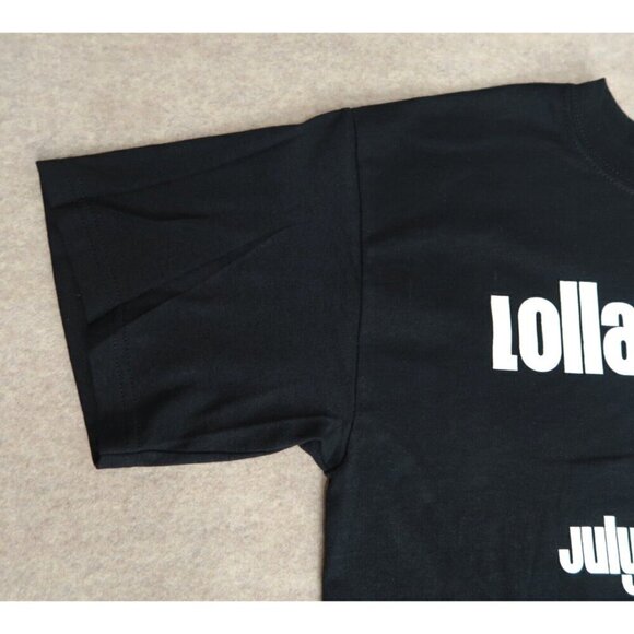 Vintage Lollapalooza 2005 Tee Gildan Black Tee Concert Cotton EUC Men's Medium - Picture 2 of 8